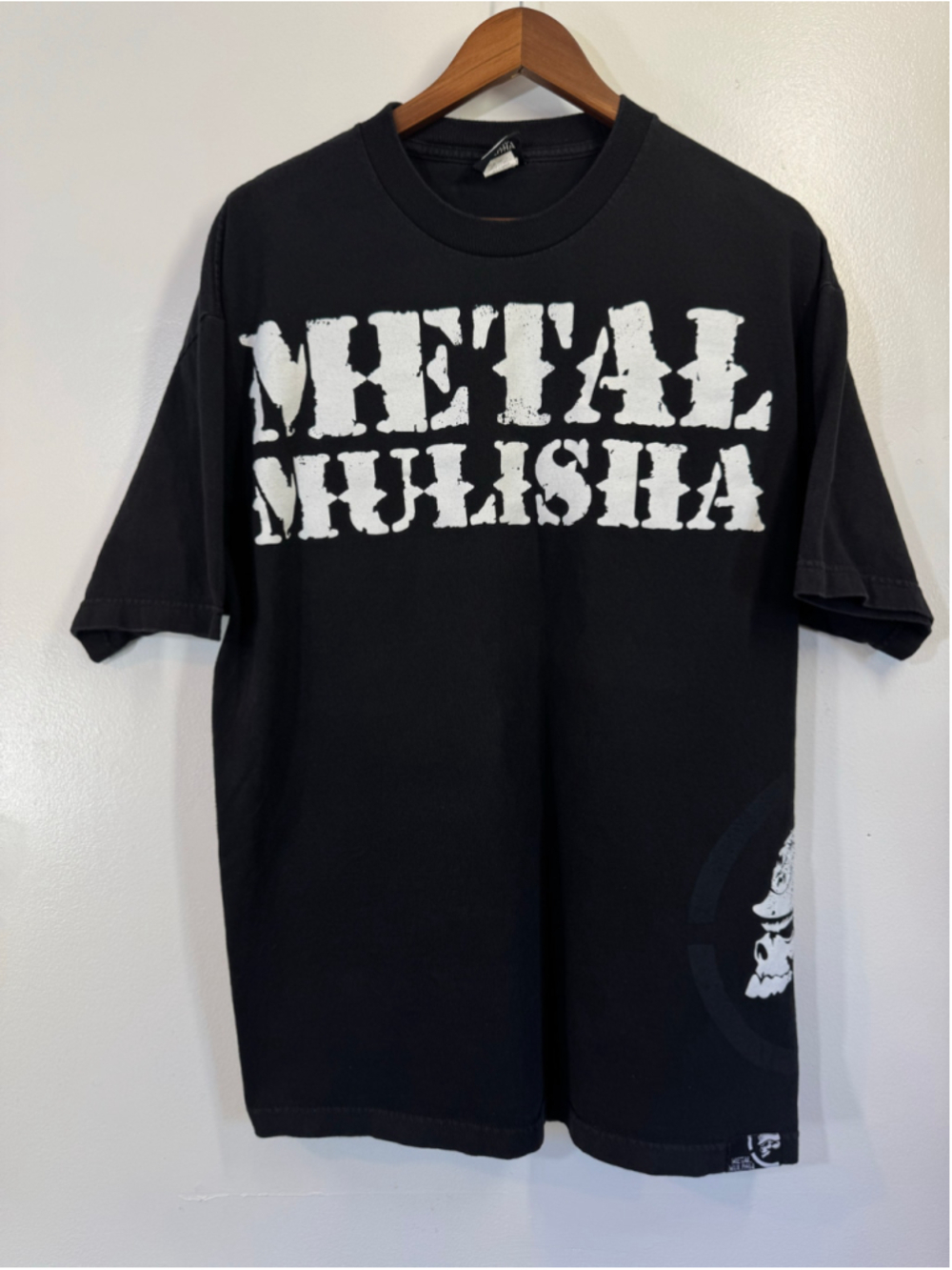 Men's Metal Mulisha Graphic Short Sleeve Tee Black White Size XL